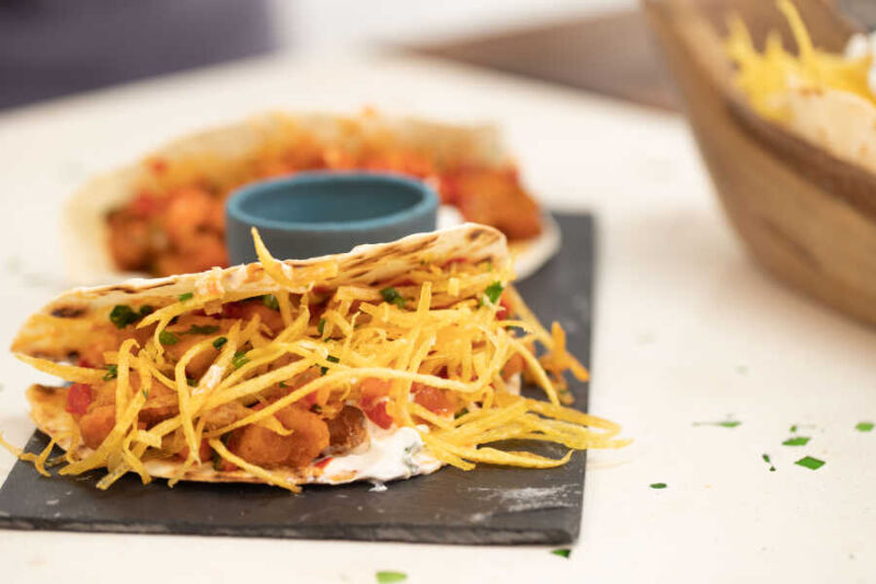 Acılı Tavuklu Tortilla - 1
