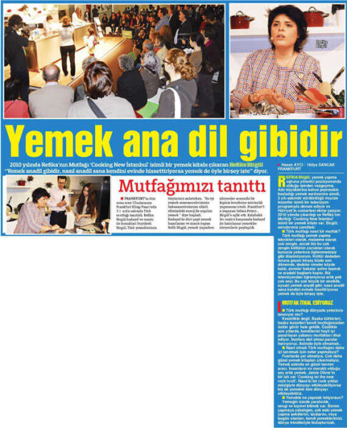 Hürriyet Almanya - Yemek ana dil gibidir. - refika-birgul-hurriyet