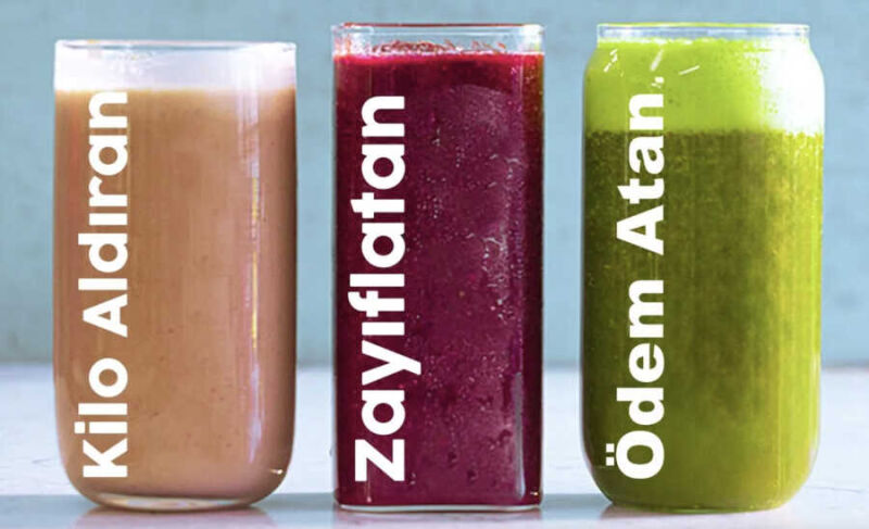 Kilo Aldıran, Ödem Attı, Zayıflatan Smoothie Tarifleri - 1